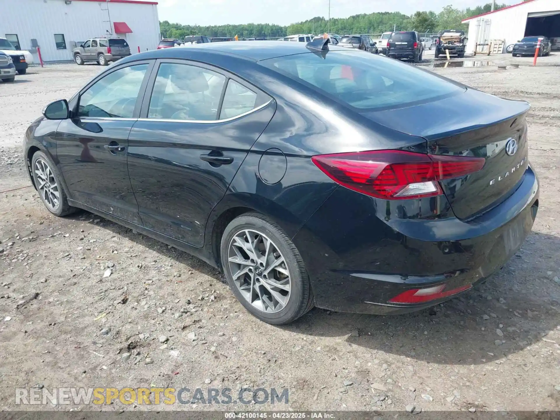 3 fotografías del automóvil dañado KMHD84LFXLU073418 HYUNDAI ELANTRA 2020
