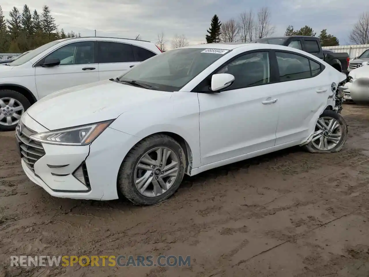 1 Photograph of a damaged car KMHD84LFXLU077260 HYUNDAI ELANTRA 2020