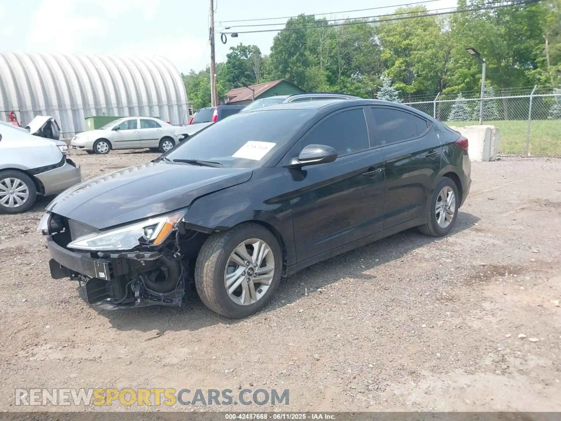 2 Photograph of a damaged car KMHD84LFXLU077789 HYUNDAI ELANTRA 2020