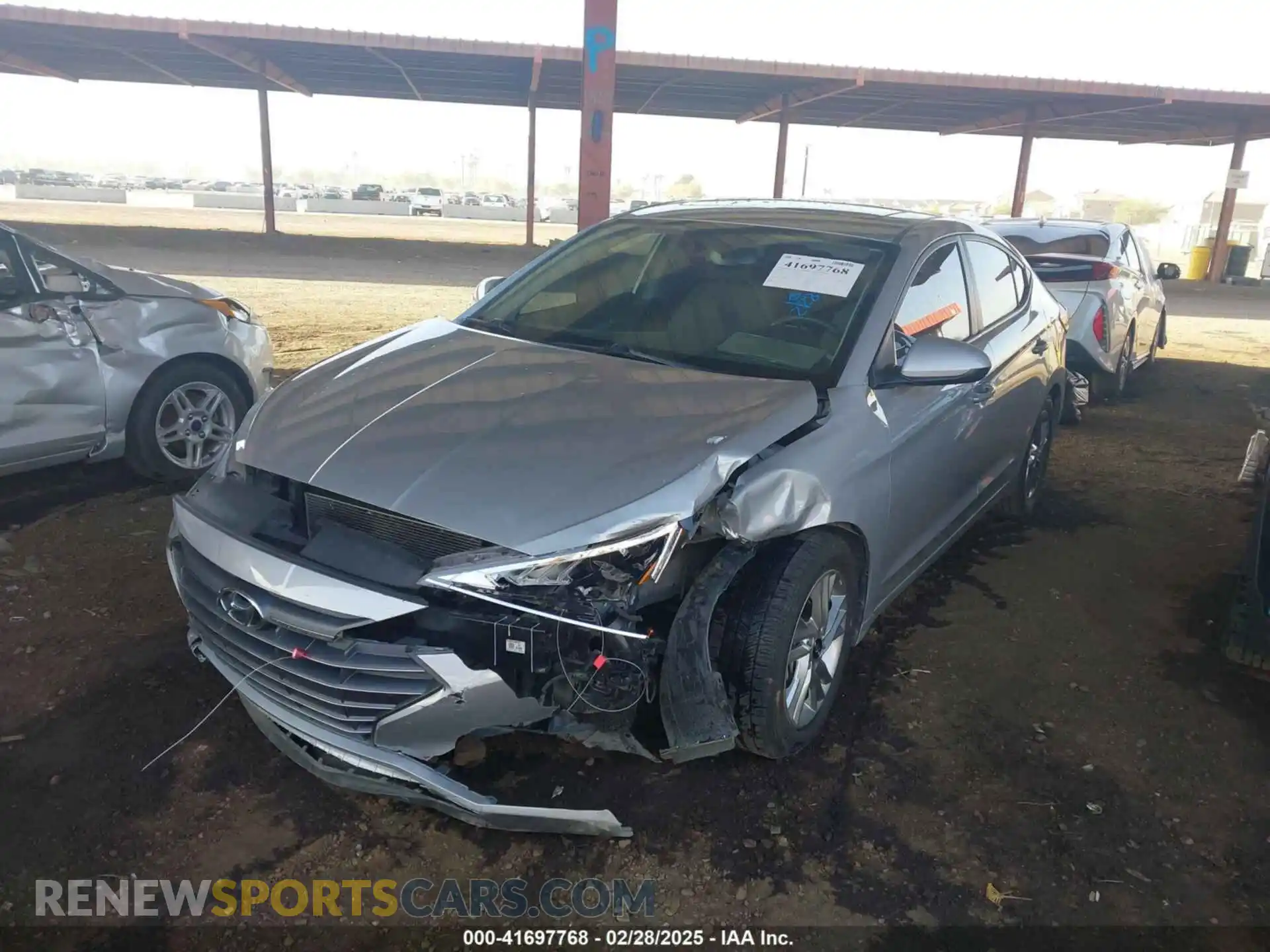 2 Photograph of a damaged car KMHD84LFXLU086010 HYUNDAI ELANTRA 2020