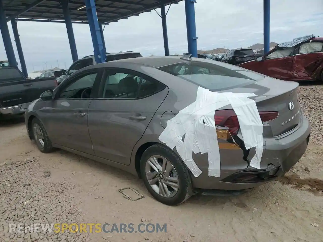 2 Фотография поврежденного автомобиля KMHD84LFXLU106336 HYUNDAI ELANTRA 2020