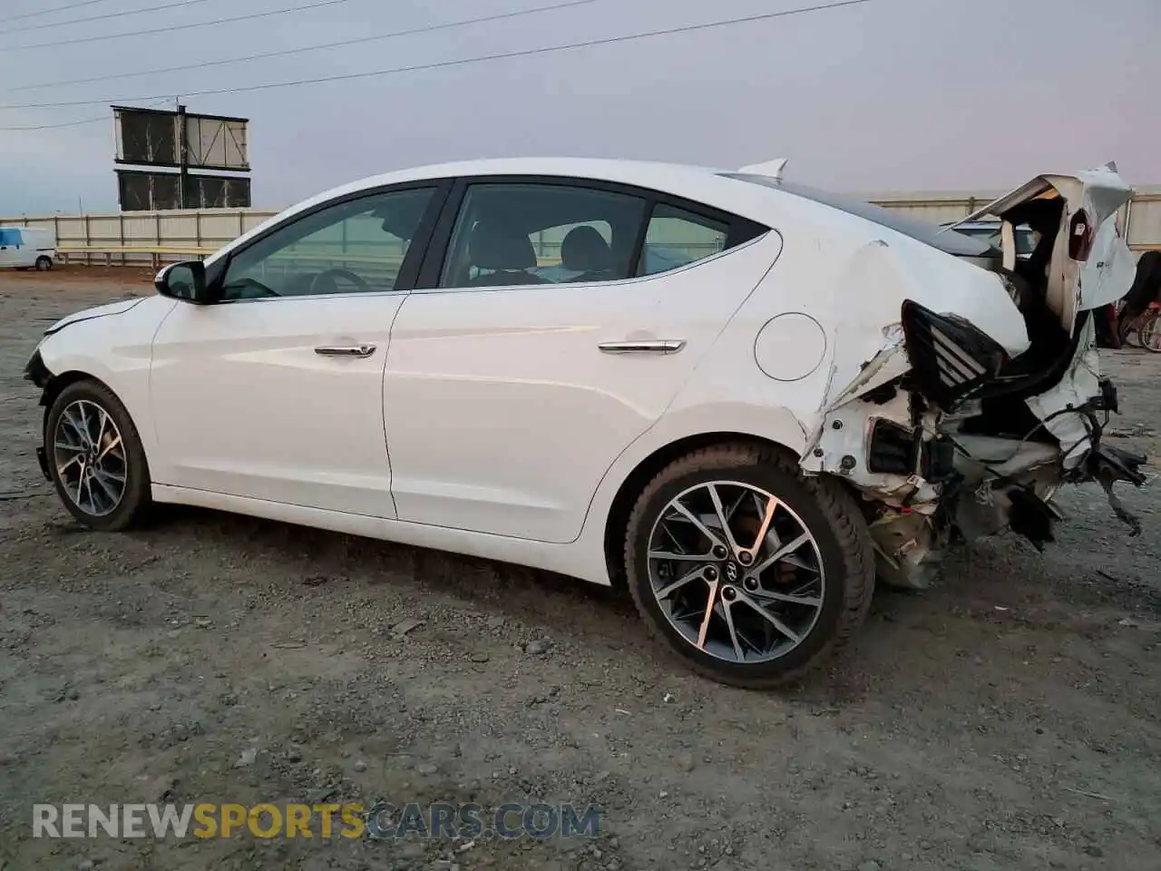2 Photograph of a damaged car KMHD84LFXLU110421 HYUNDAI ELANTRA 2020