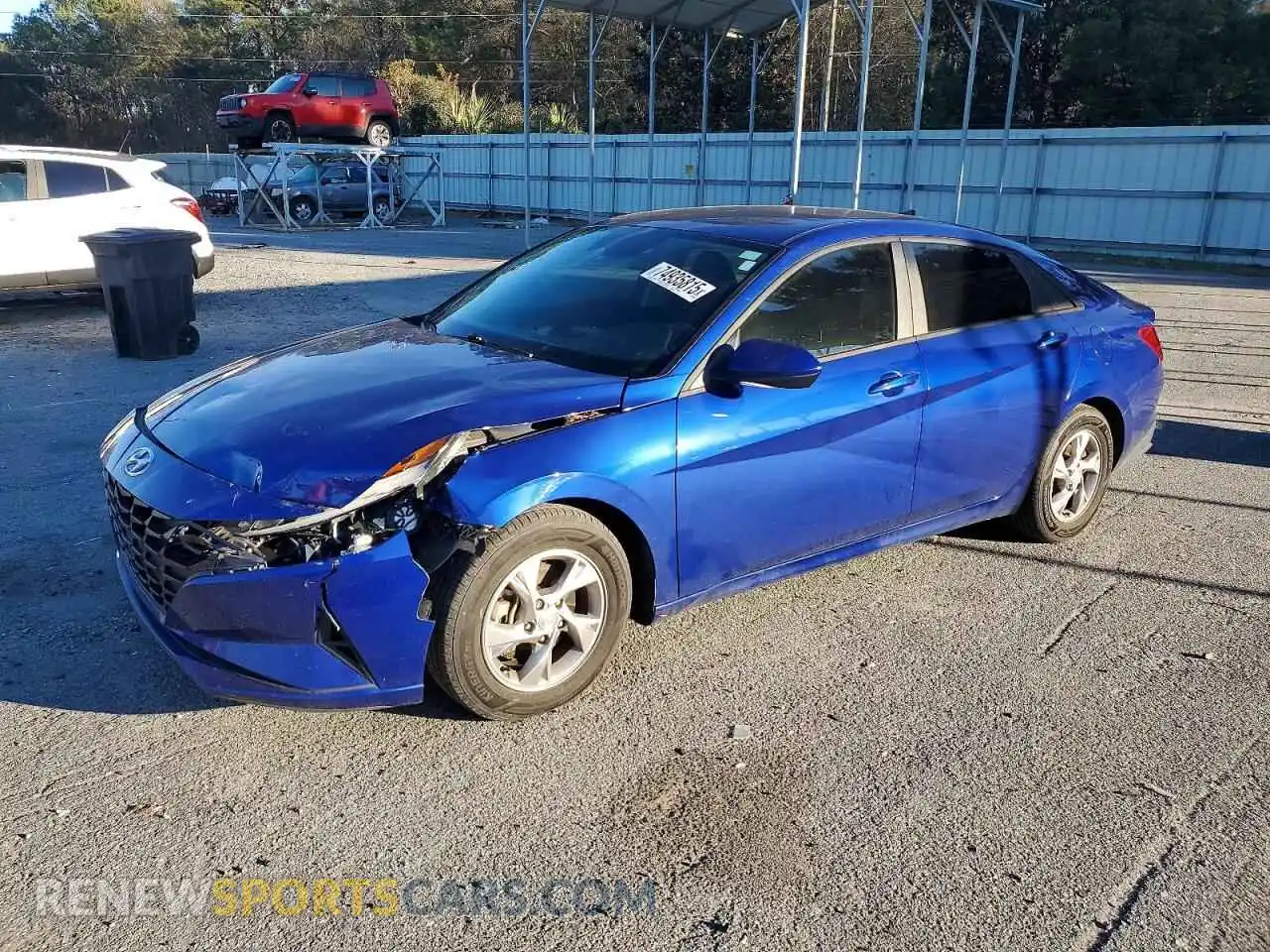 1 Photograph of a damaged car 5NPLL4AG0MH024993 HYUNDAI ELANTRA 2021