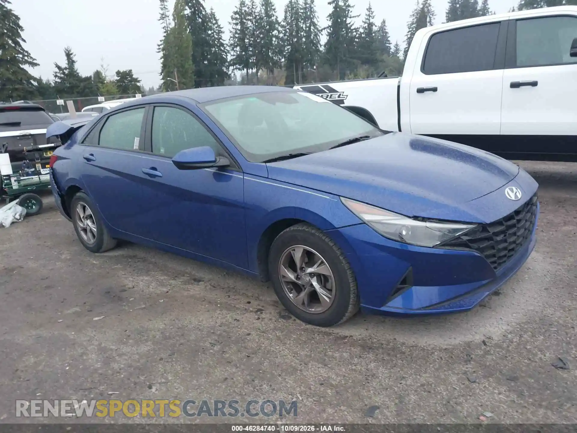 1 Photograph of a damaged car 5NPLL4AG0MH028039 HYUNDAI ELANTRA 2021