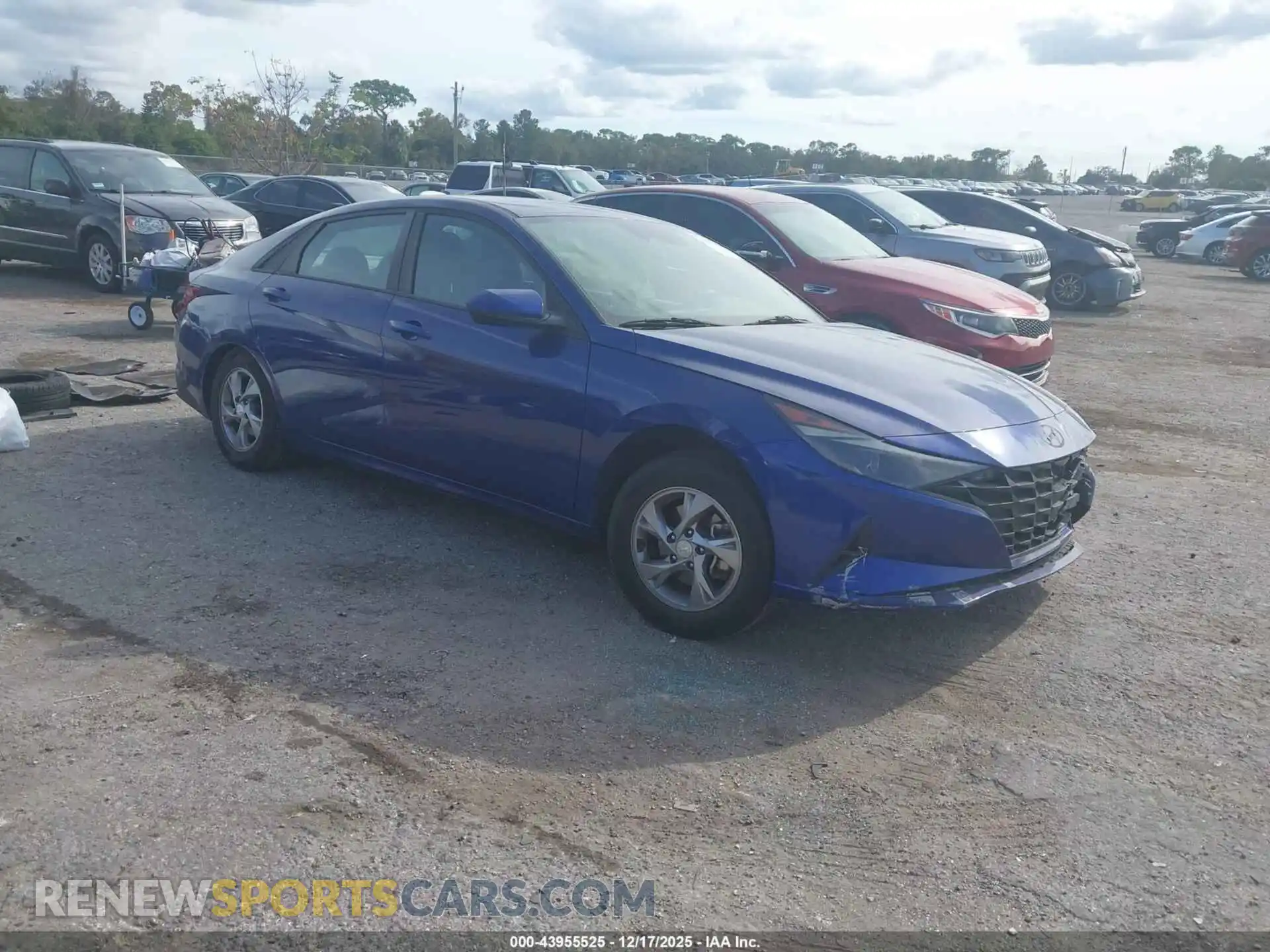 1 Photograph of a damaged car 5NPLL4AG0MH033015 HYUNDAI ELANTRA 2021