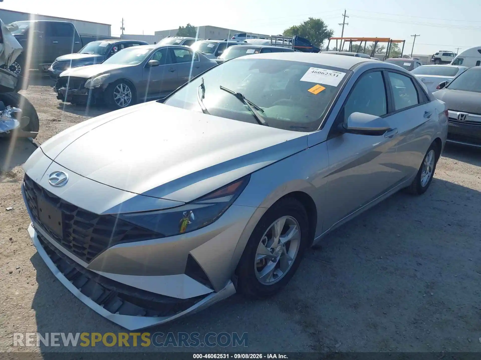 2 Photograph of a damaged car 5NPLL4AG0MH050154 HYUNDAI ELANTRA 2021