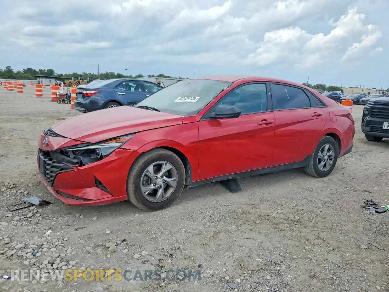 1 fotografías del automóvil dañado 5NPLL4AG1MH041480 HYUNDAI ELANTRA 2021