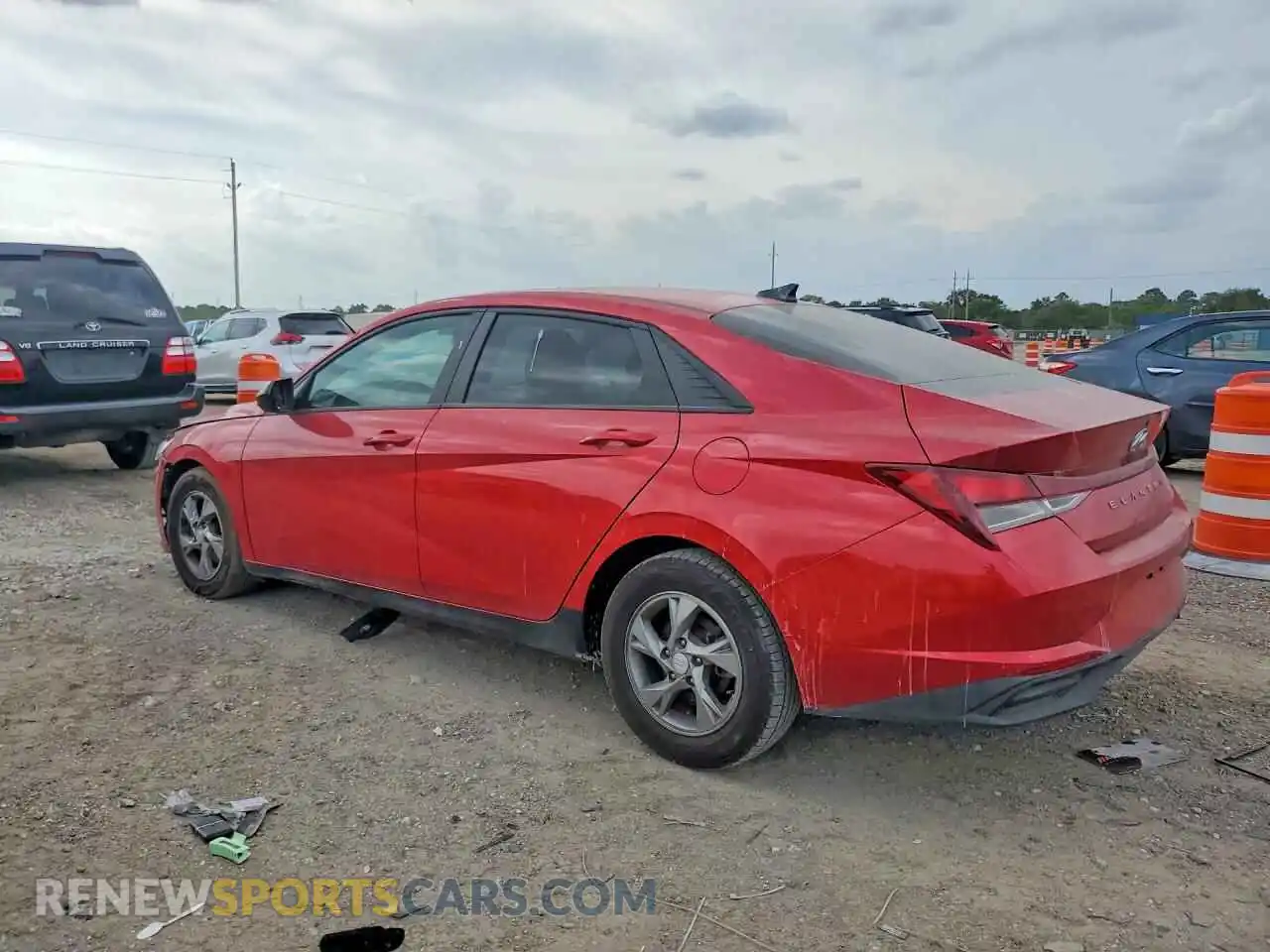 2 fotografías del automóvil dañado 5NPLL4AG1MH041480 HYUNDAI ELANTRA 2021