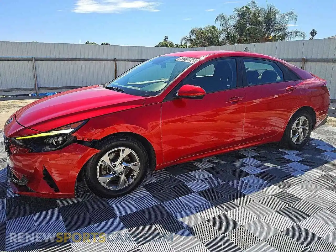 1 Photograph of a damaged car 5NPLL4AG1MH050633 HYUNDAI ELANTRA 2021