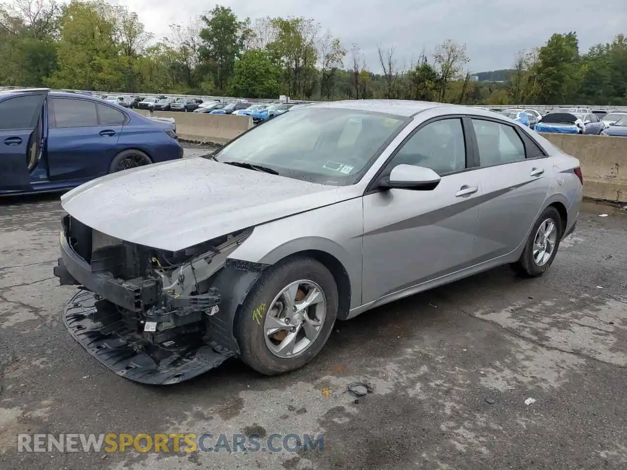 1 Photograph of a damaged car 5NPLL4AG1MH052687 HYUNDAI ELANTRA 2021