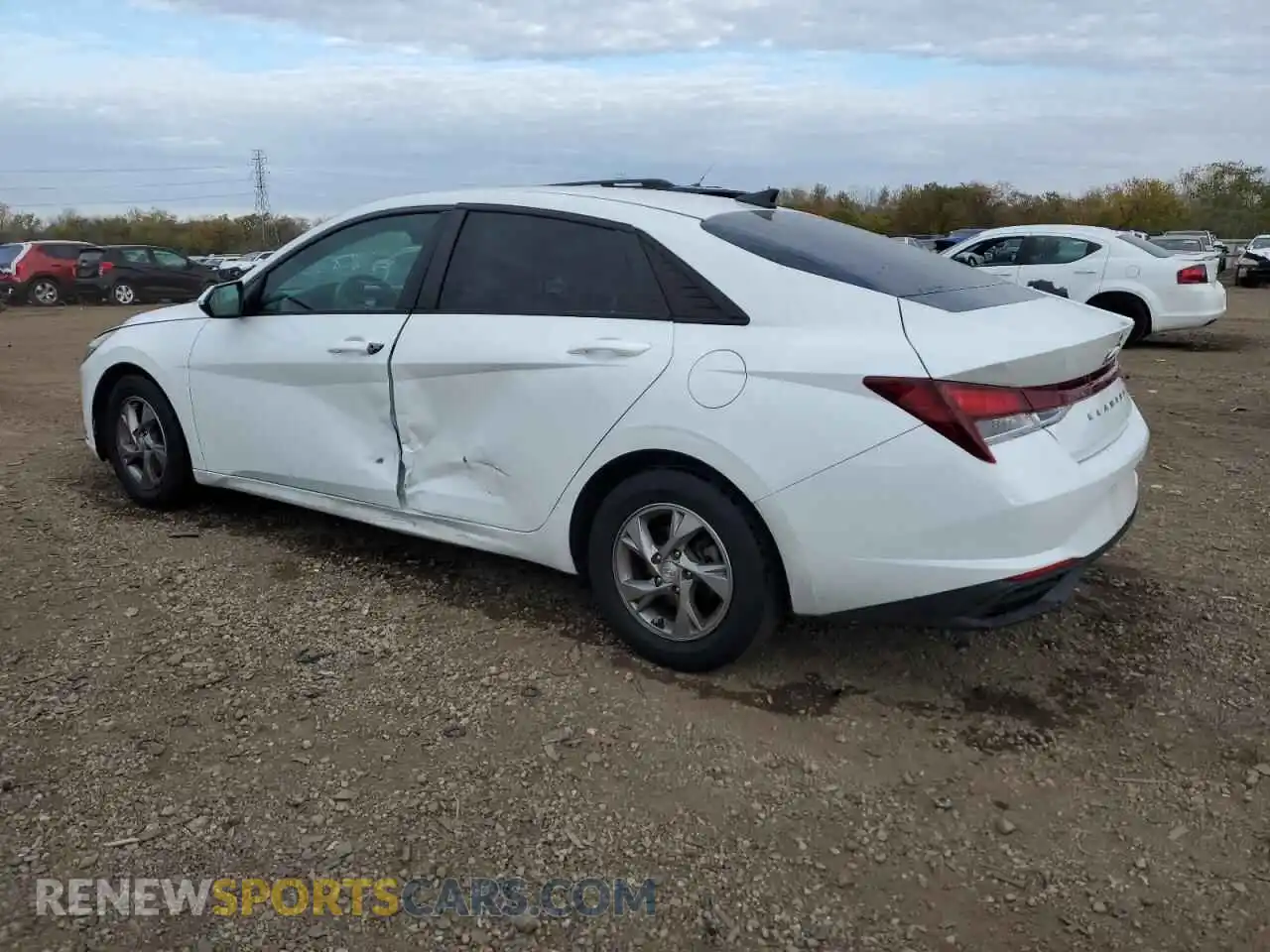 2 Photograph of a damaged car 5NPLL4AG2MH013932 HYUNDAI ELANTRA 2021