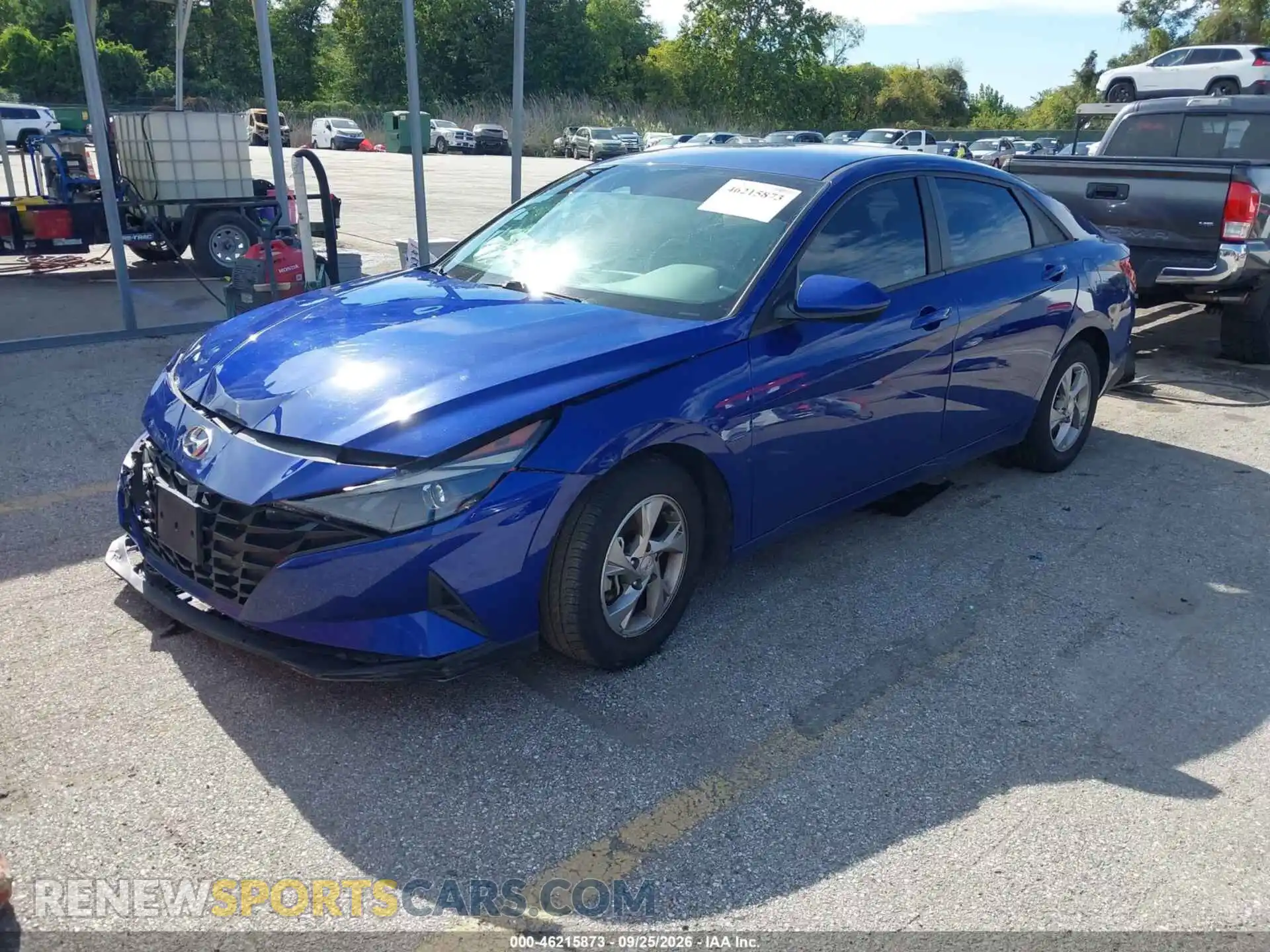 2 Photograph of a damaged car 5NPLL4AG2MH029998 HYUNDAI ELANTRA 2021