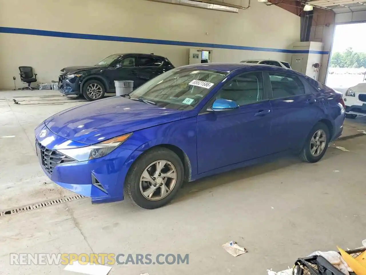 1 Photograph of a damaged car 5NPLL4AG2MH038121 HYUNDAI ELANTRA 2021