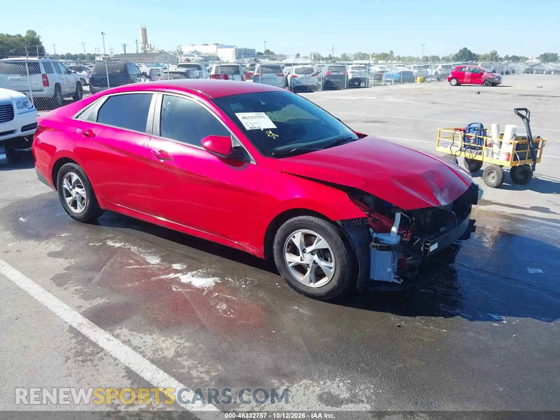 1 Photograph of a damaged car 5NPLL4AG2MH041228 HYUNDAI ELANTRA 2021