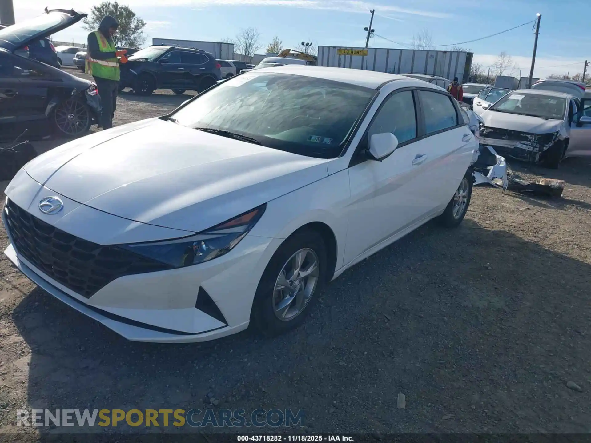 2 Photograph of a damaged car 5NPLL4AG2MH041438 HYUNDAI ELANTRA 2021
