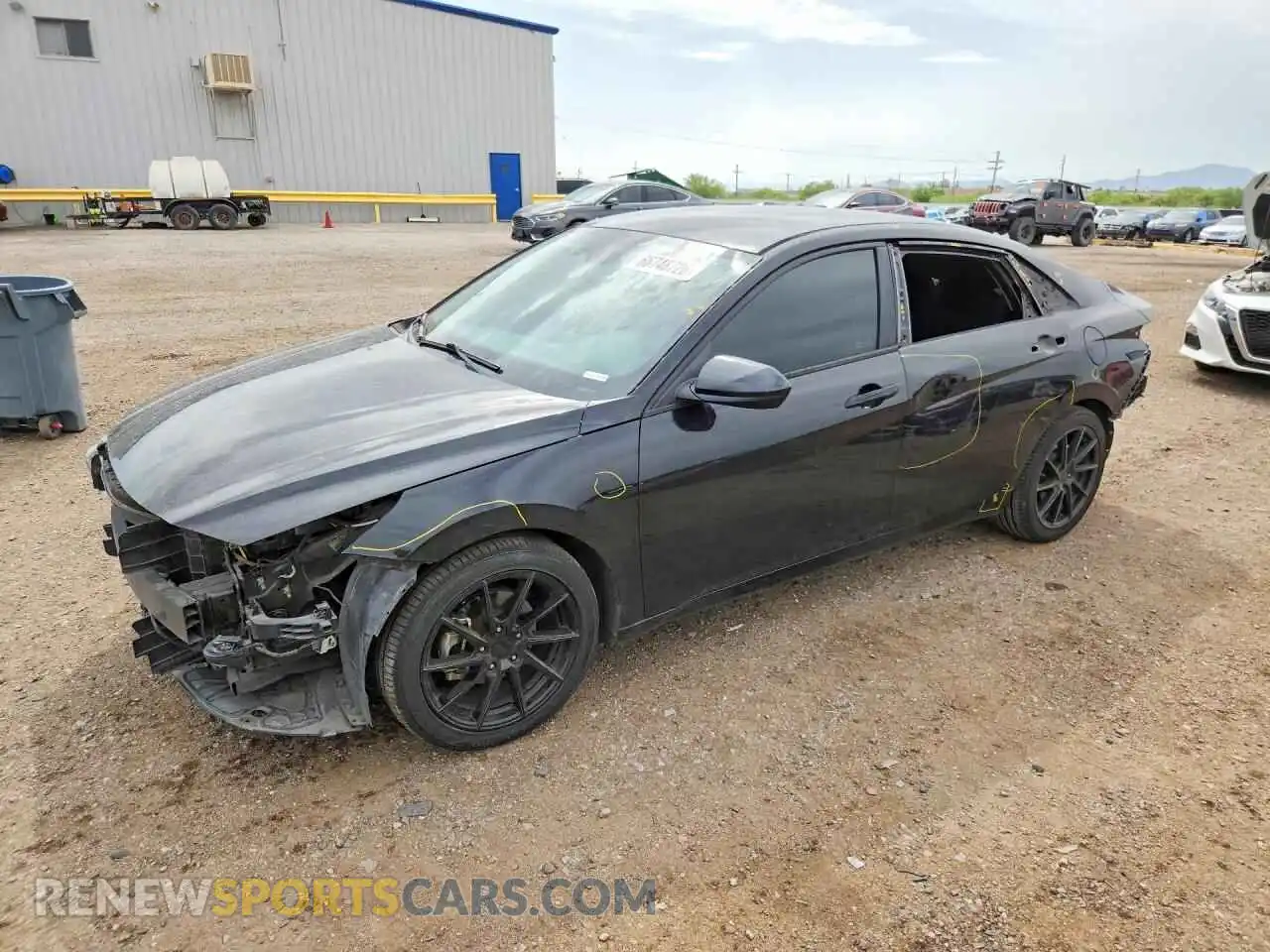 1 Photograph of a damaged car 5NPLL4AG3MH013776 HYUNDAI ELANTRA 2021
