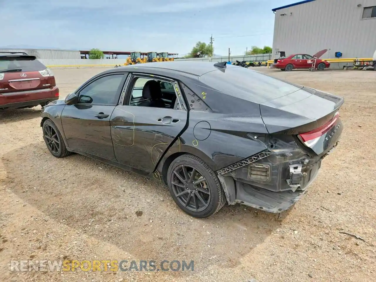 2 Photograph of a damaged car 5NPLL4AG3MH013776 HYUNDAI ELANTRA 2021