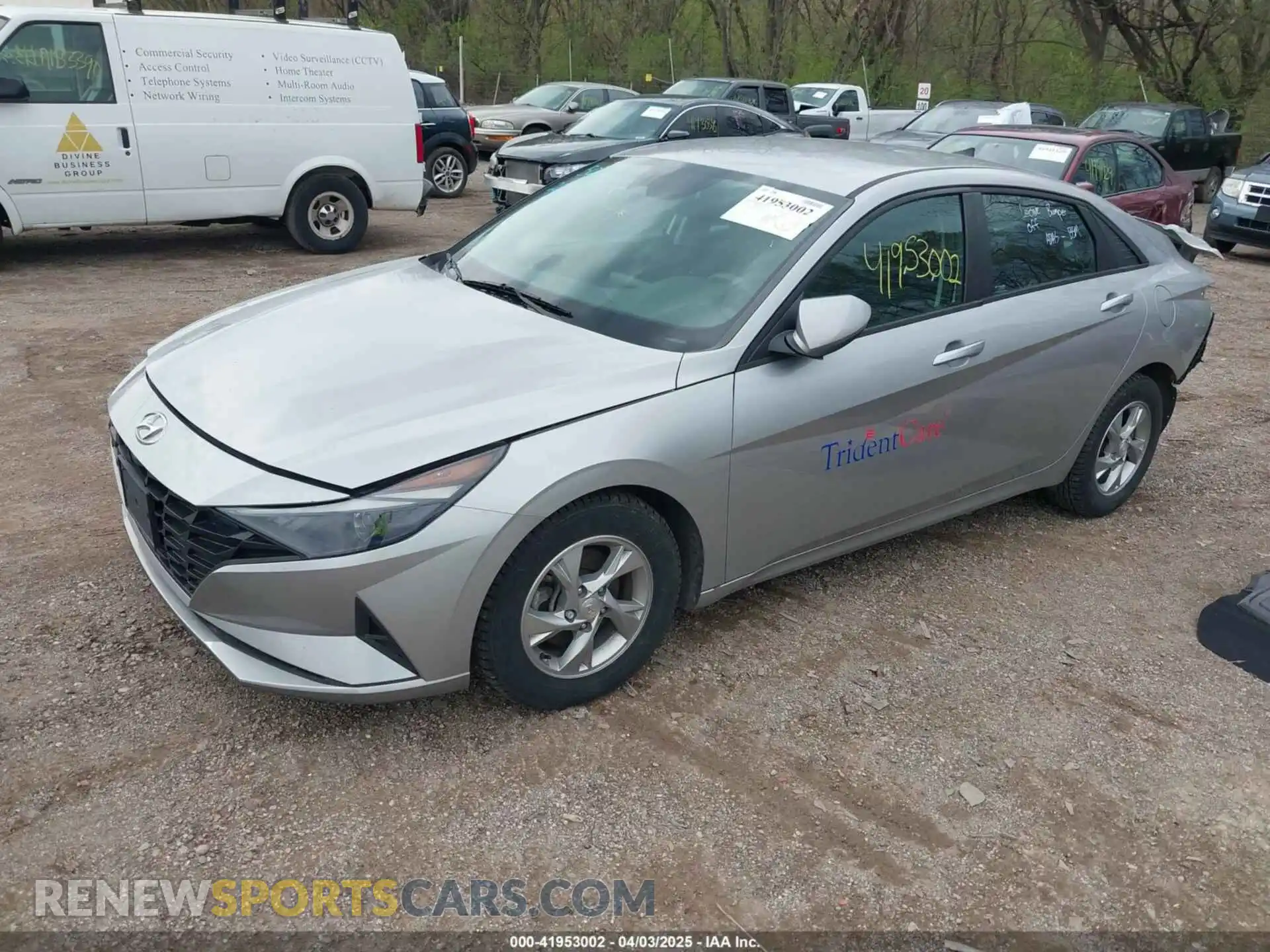 2 fotografías del automóvil dañado 5NPLL4AG3MH015933 HYUNDAI ELANTRA 2021