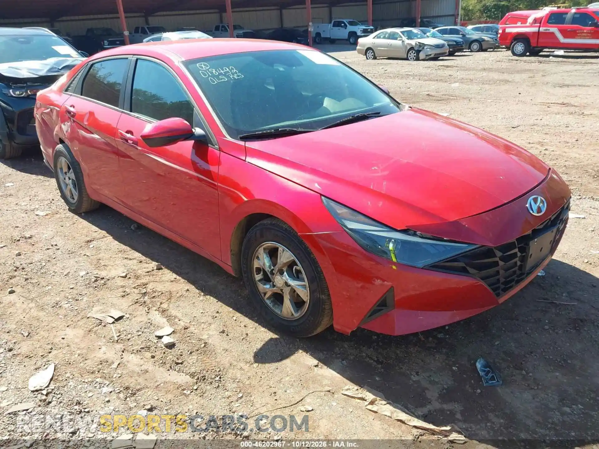 1 Photograph of a damaged car 5NPLL4AG3MH018492 HYUNDAI ELANTRA 2021