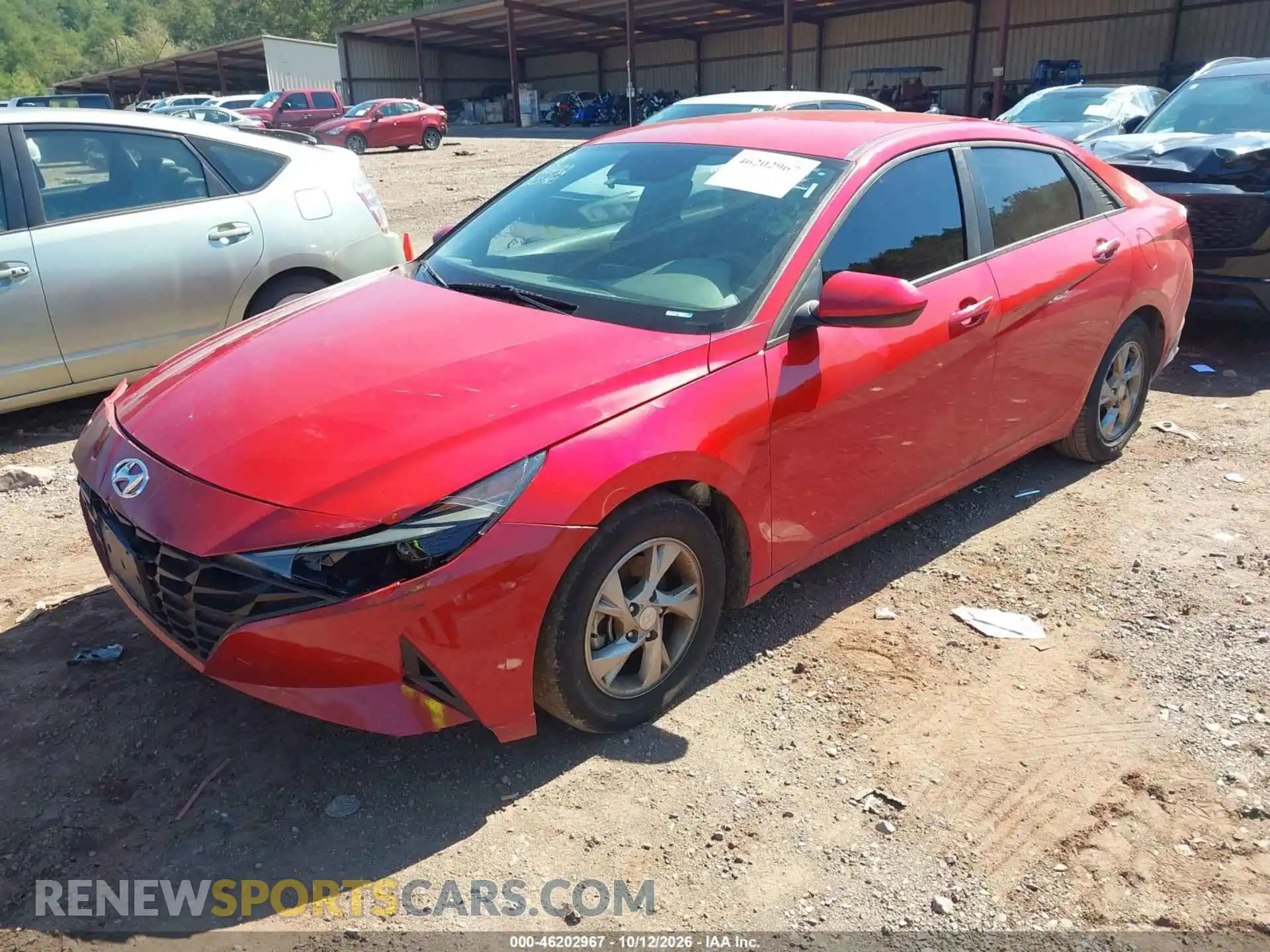 2 Photograph of a damaged car 5NPLL4AG3MH018492 HYUNDAI ELANTRA 2021