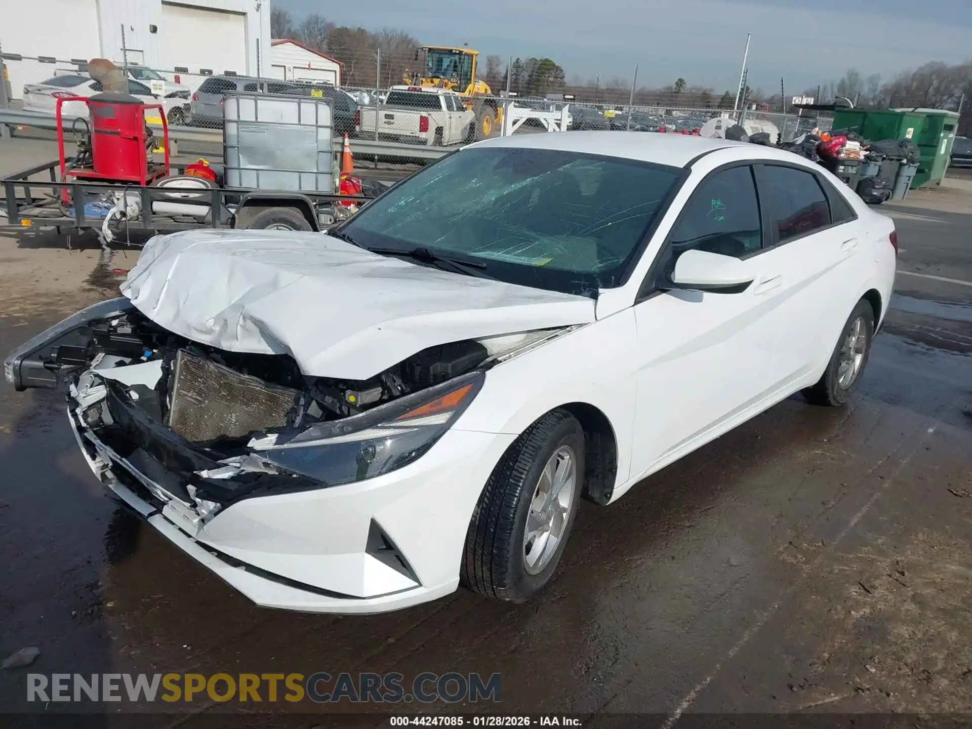 2 Photograph of a damaged car 5NPLL4AG3MH038189 HYUNDAI ELANTRA 2021