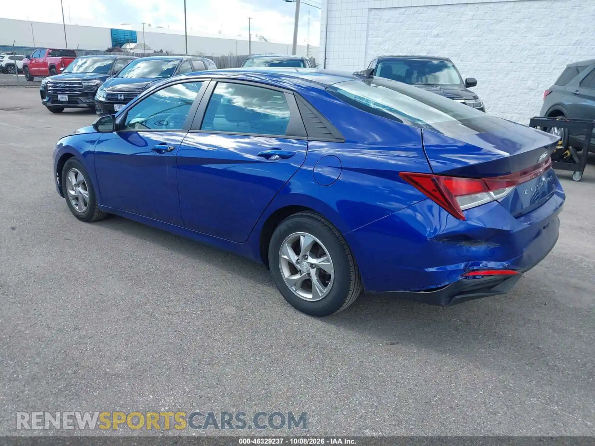 3 fotografías del automóvil dañado 5NPLL4AG3MH049399 HYUNDAI ELANTRA 2021