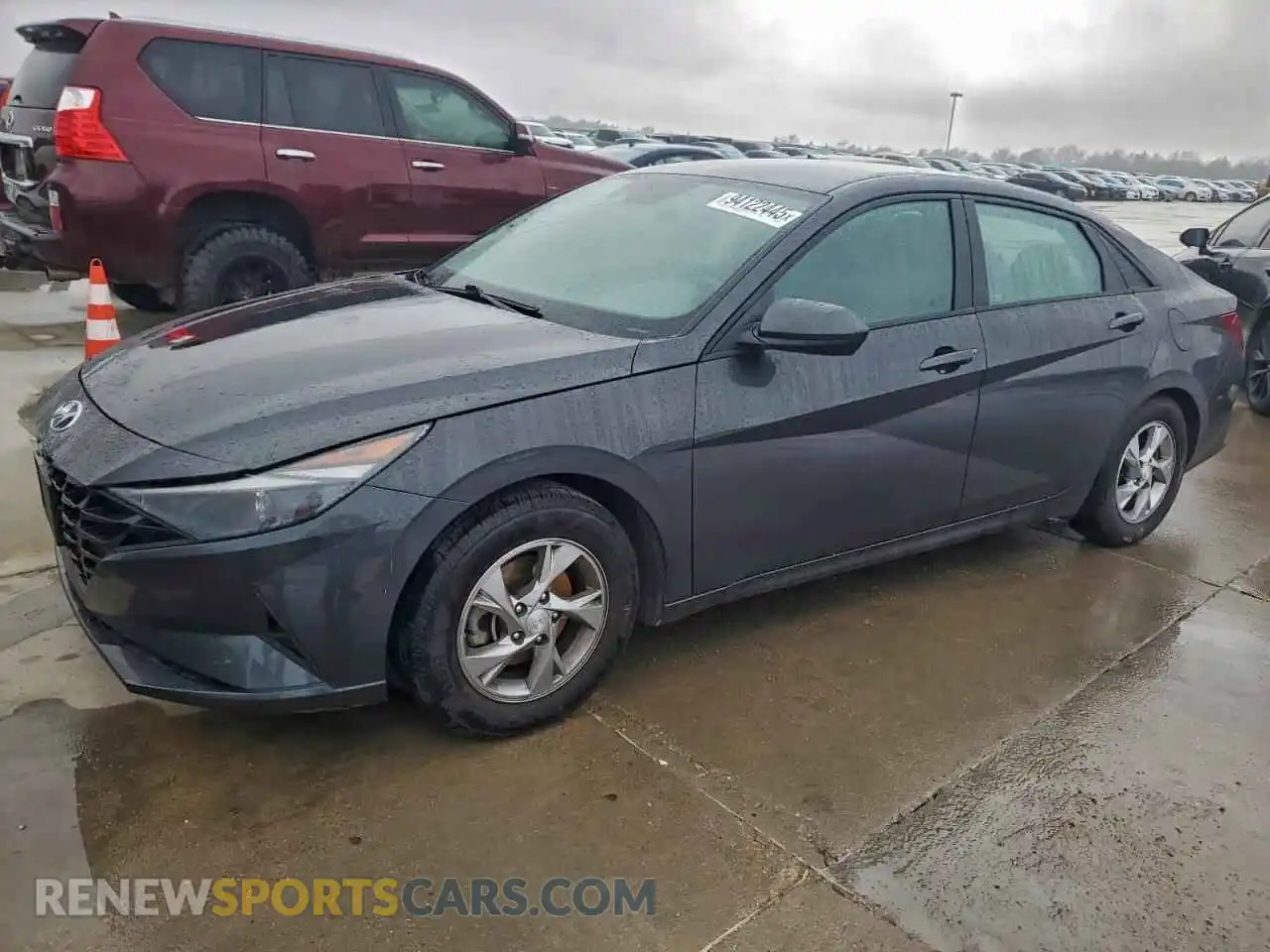 1 Photograph of a damaged car 5NPLL4AG3MH052965 HYUNDAI ELANTRA 2021