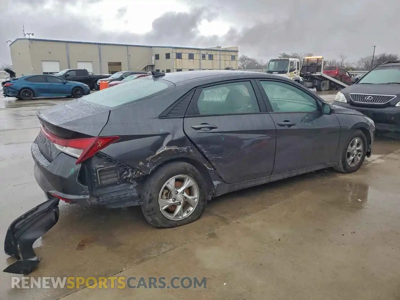 3 Photograph of a damaged car 5NPLL4AG3MH052965 HYUNDAI ELANTRA 2021