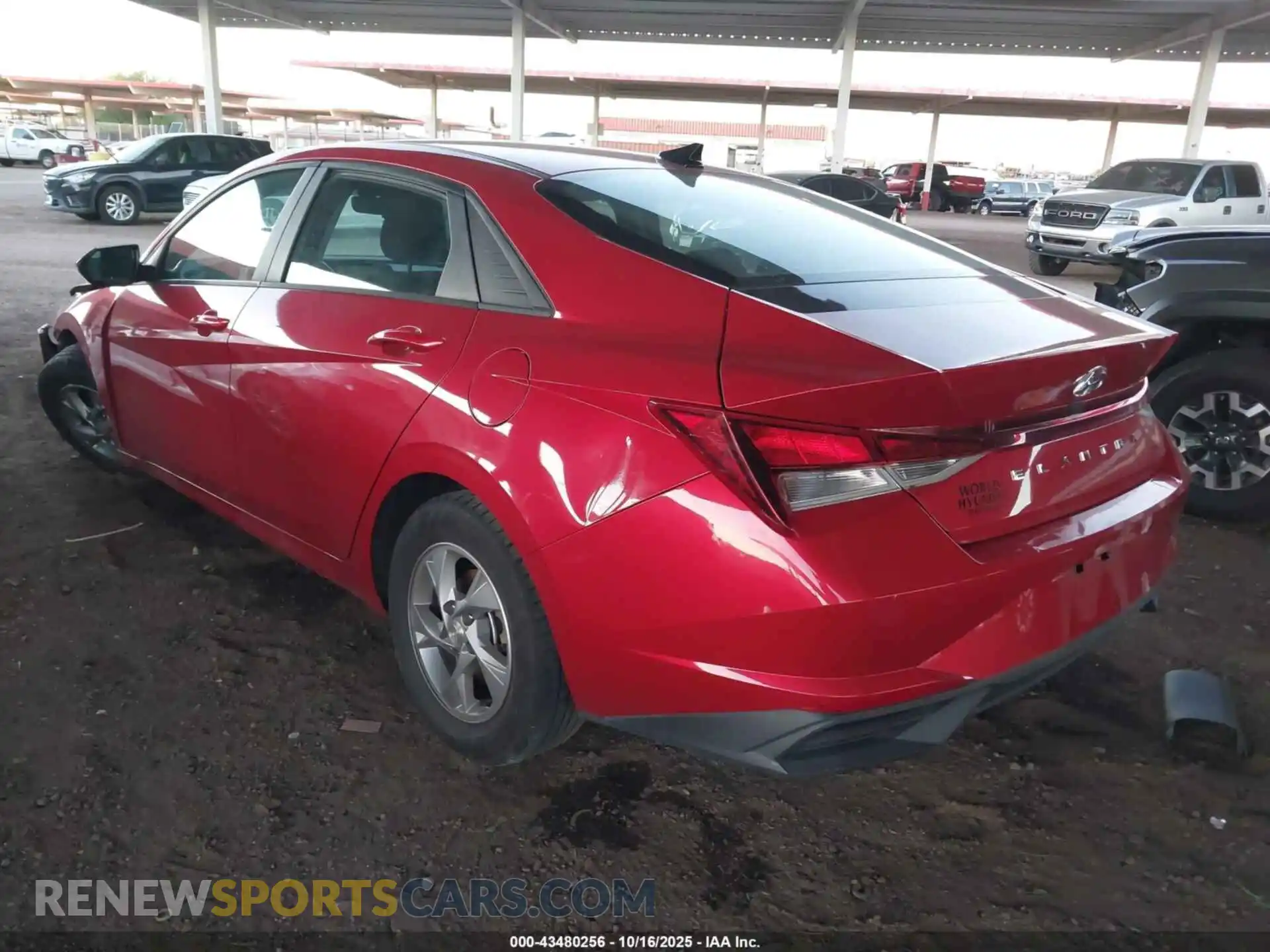 3 Photograph of a damaged car 5NPLL4AG4MH011387 HYUNDAI ELANTRA 2021