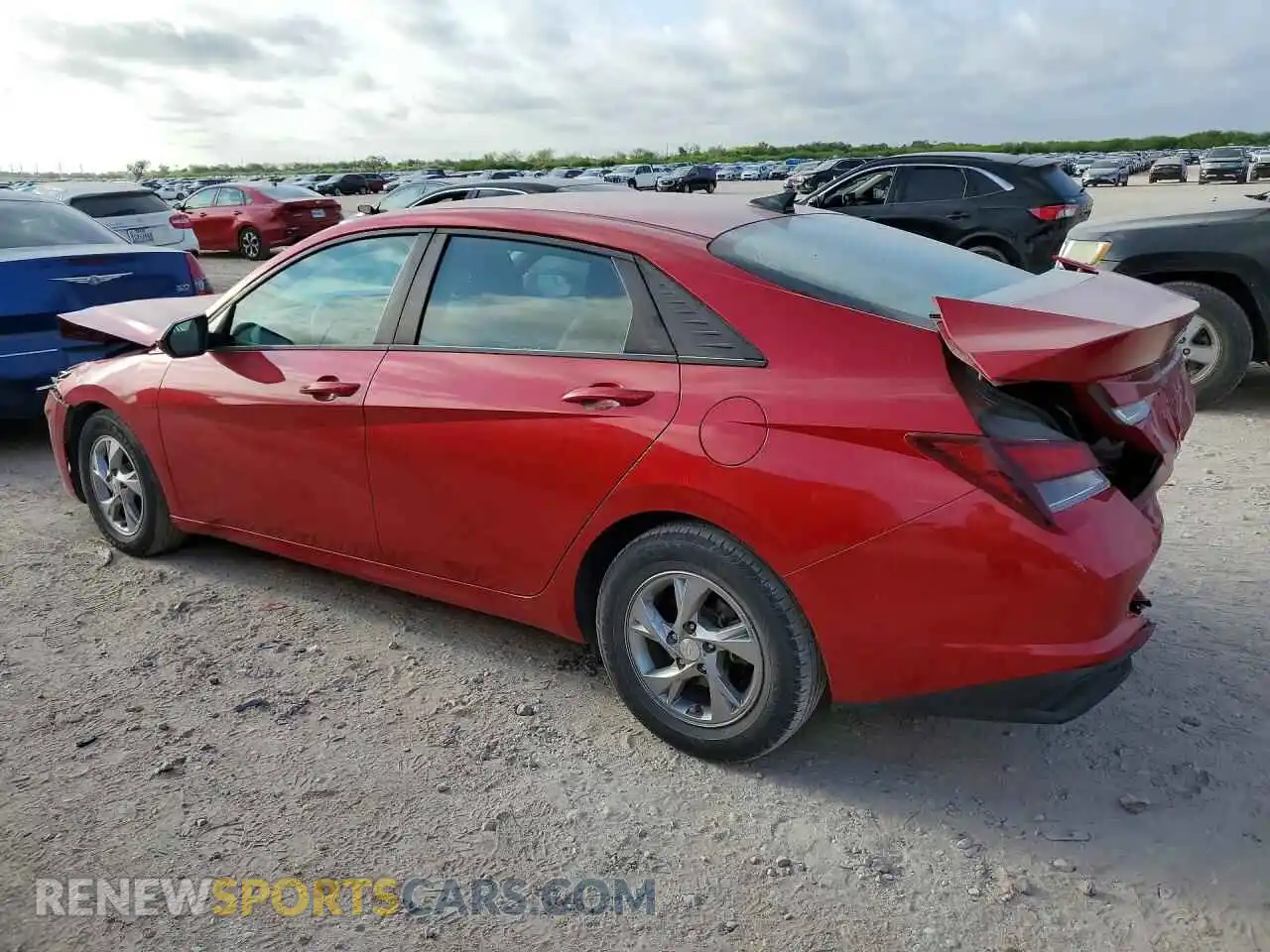 2 Photograph of a damaged car 5NPLL4AG4MH042509 HYUNDAI ELANTRA 2021