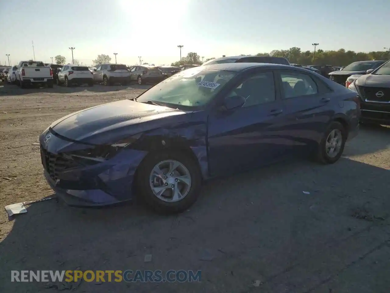 1 Photograph of a damaged car 5NPLL4AG4MH052621 HYUNDAI ELANTRA 2021