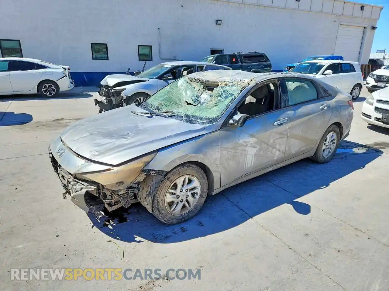 1 Photograph of a damaged car 5NPLL4AG5MH046861 HYUNDAI ELANTRA 2021