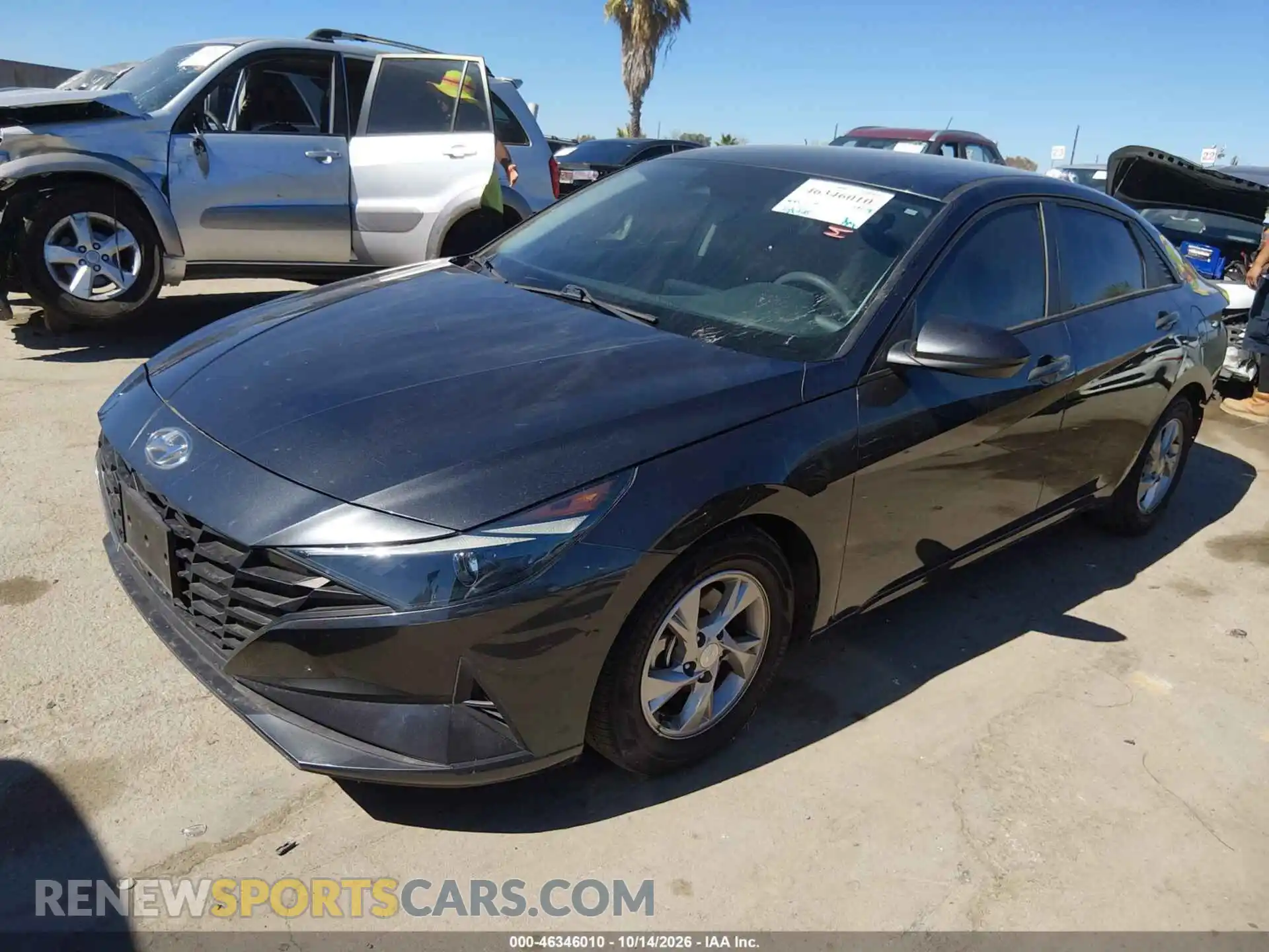 2 Photograph of a damaged car 5NPLL4AG6MH016848 HYUNDAI ELANTRA 2021