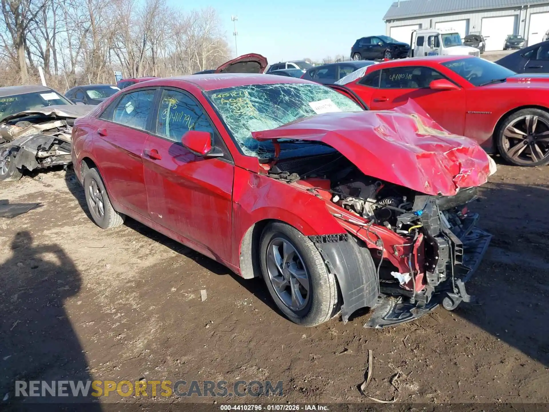 1 Photograph of a damaged car 5NPLL4AG6MH024643 HYUNDAI ELANTRA 2021