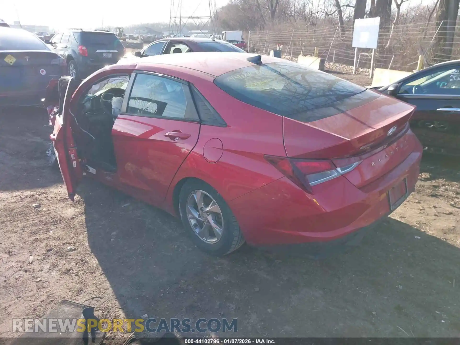 3 Photograph of a damaged car 5NPLL4AG6MH024643 HYUNDAI ELANTRA 2021