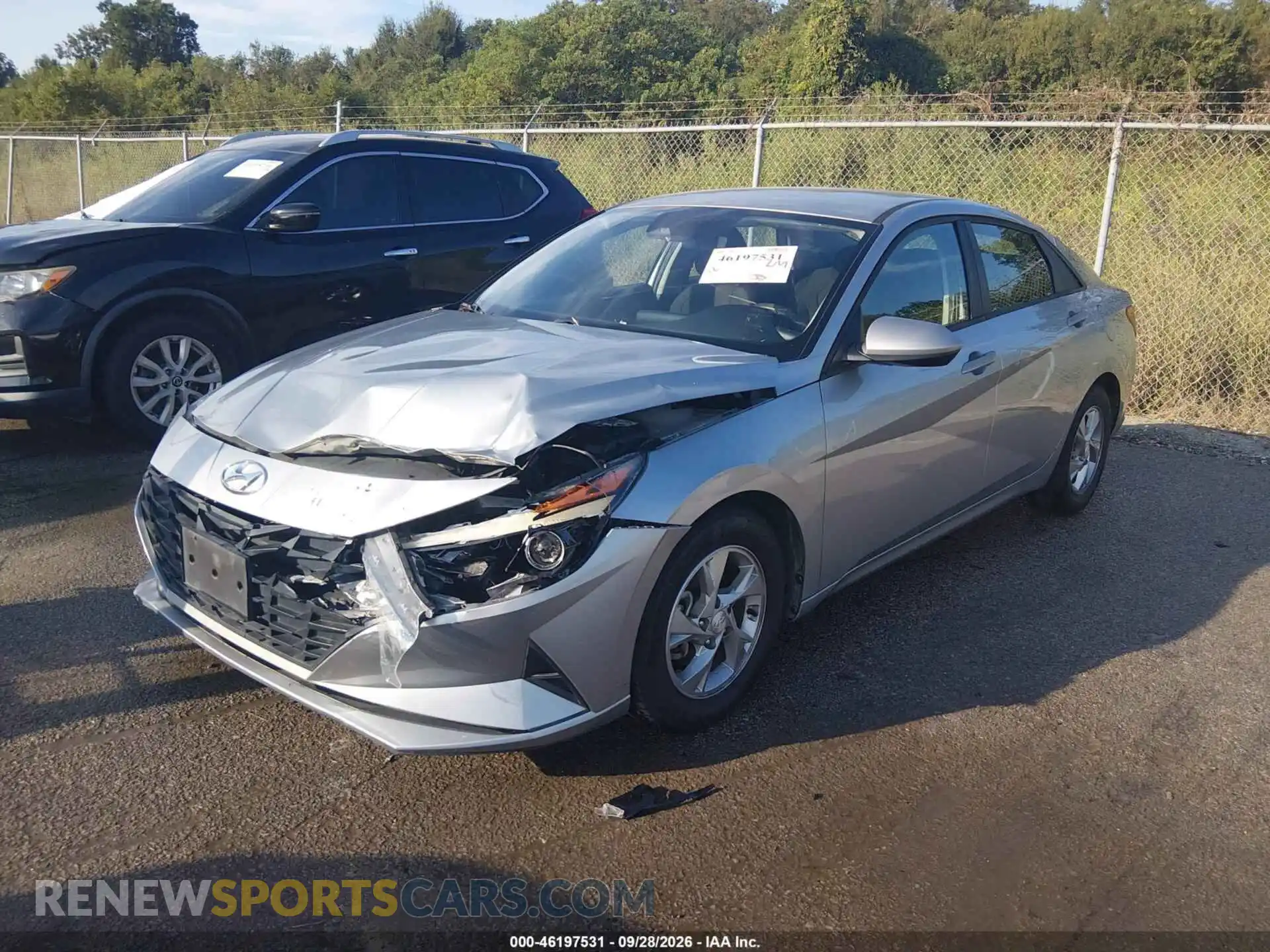 2 fotografías del automóvil dañado 5NPLL4AG6MH025615 HYUNDAI ELANTRA 2021