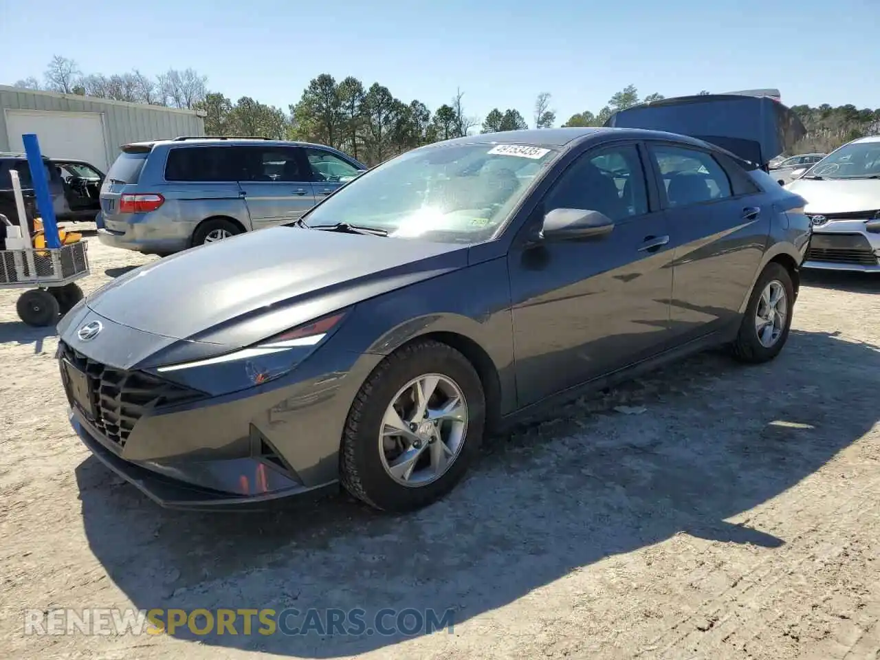 1 Photograph of a damaged car 5NPLL4AG7MH016101 HYUNDAI ELANTRA 2021