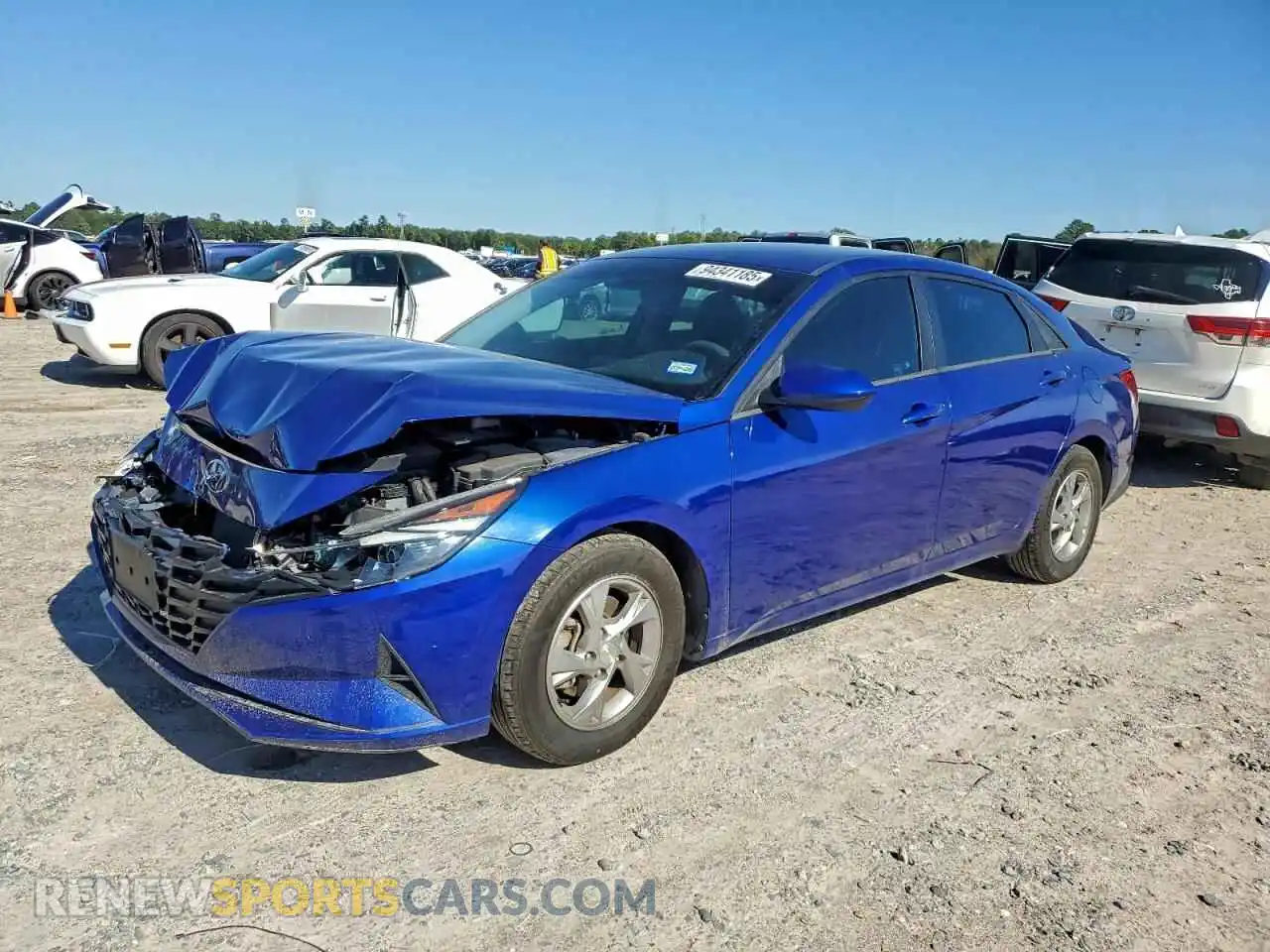 1 Photograph of a damaged car 5NPLL4AG7MH030337 HYUNDAI ELANTRA 2021