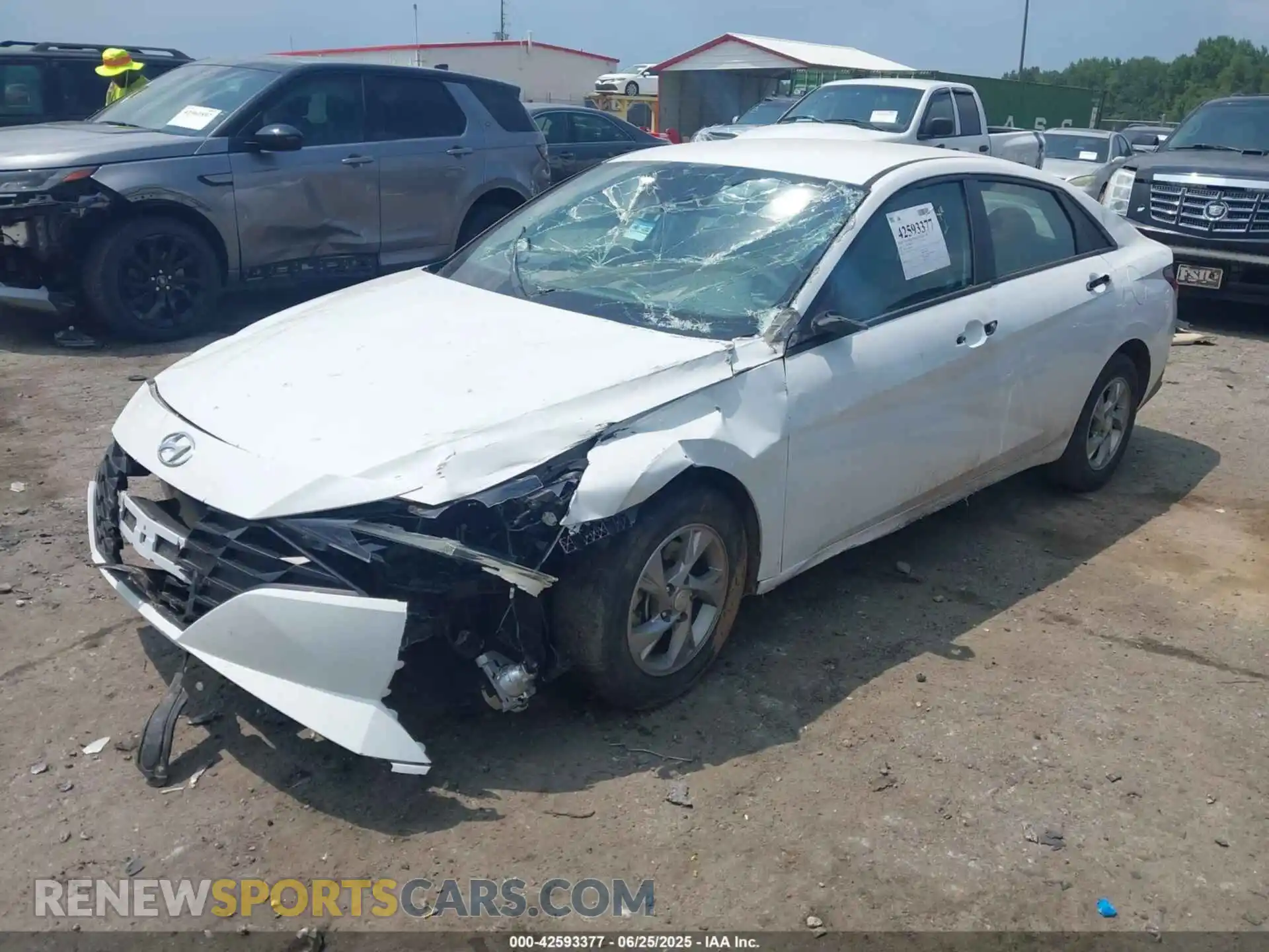 2 Photograph of a damaged car 5NPLL4AG7MH037871 HYUNDAI ELANTRA 2021