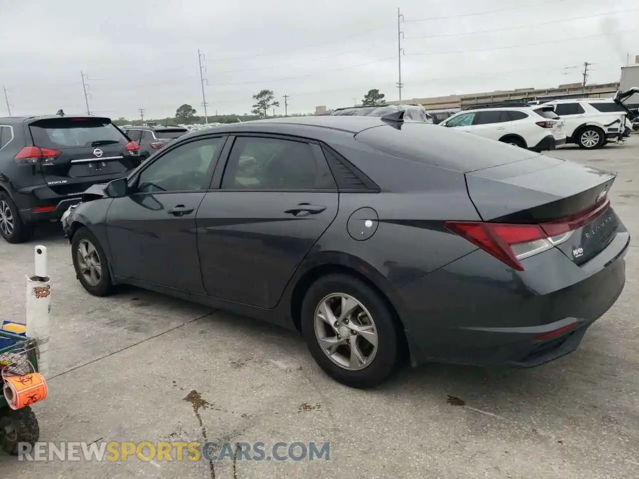 2 Photograph of a damaged car 5NPLL4AG7MH050880 HYUNDAI ELANTRA 2021