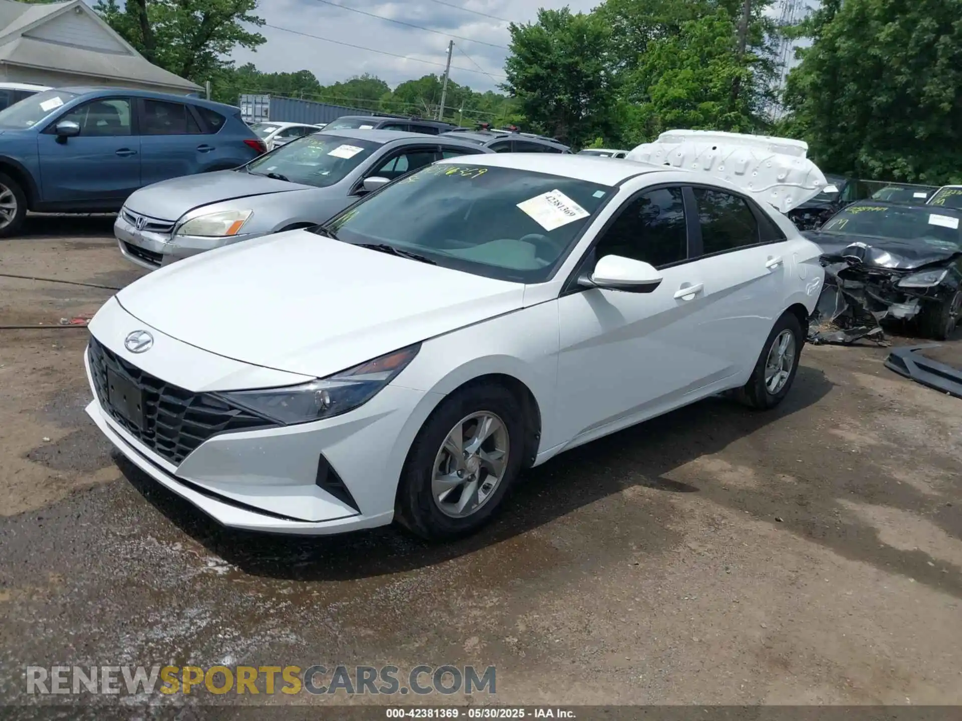2 Photograph of a damaged car 5NPLL4AG8MH016527 HYUNDAI ELANTRA 2021