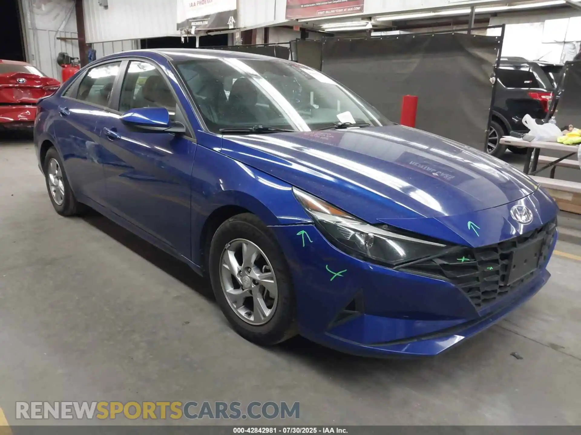 1 Photograph of a damaged car 5NPLL4AG8MH035501 HYUNDAI ELANTRA 2021