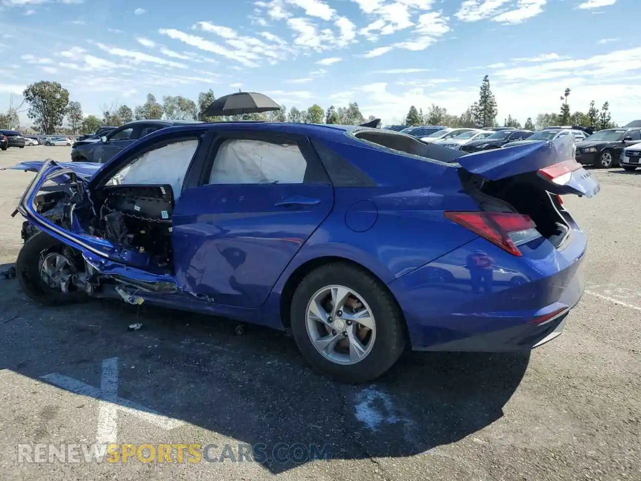 2 Photograph of a damaged car 5NPLL4AG8MH039967 HYUNDAI ELANTRA 2021