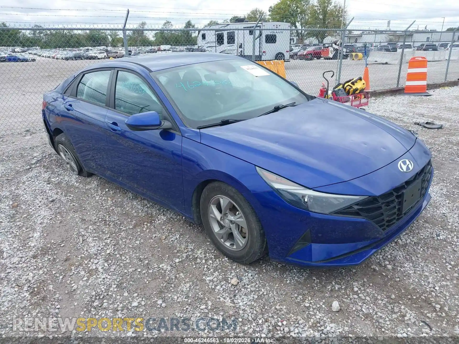 1 Photograph of a damaged car 5NPLL4AG8MH047048 HYUNDAI ELANTRA 2021