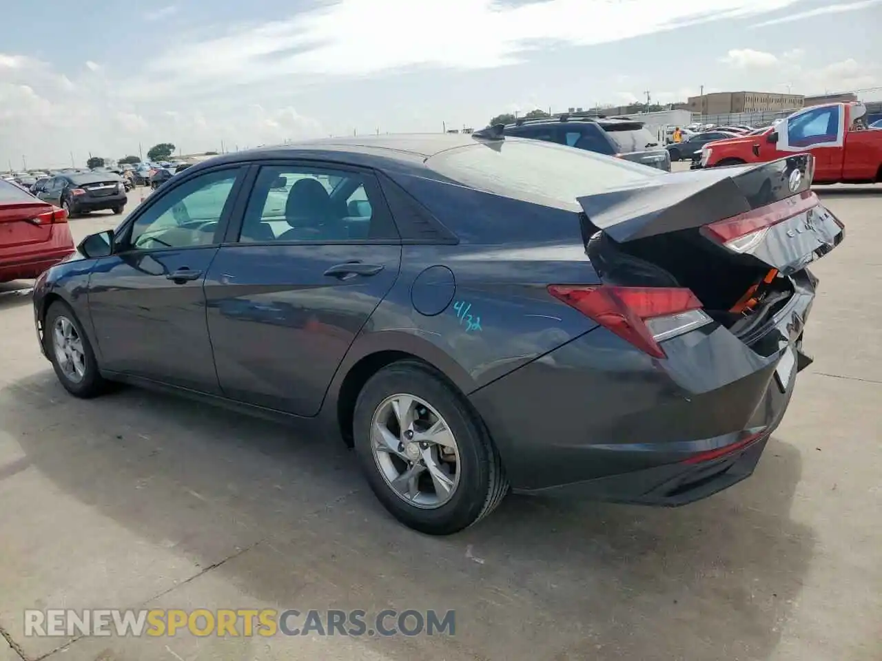 2 Photograph of a damaged car 5NPLL4AG8MH047616 HYUNDAI ELANTRA 2021