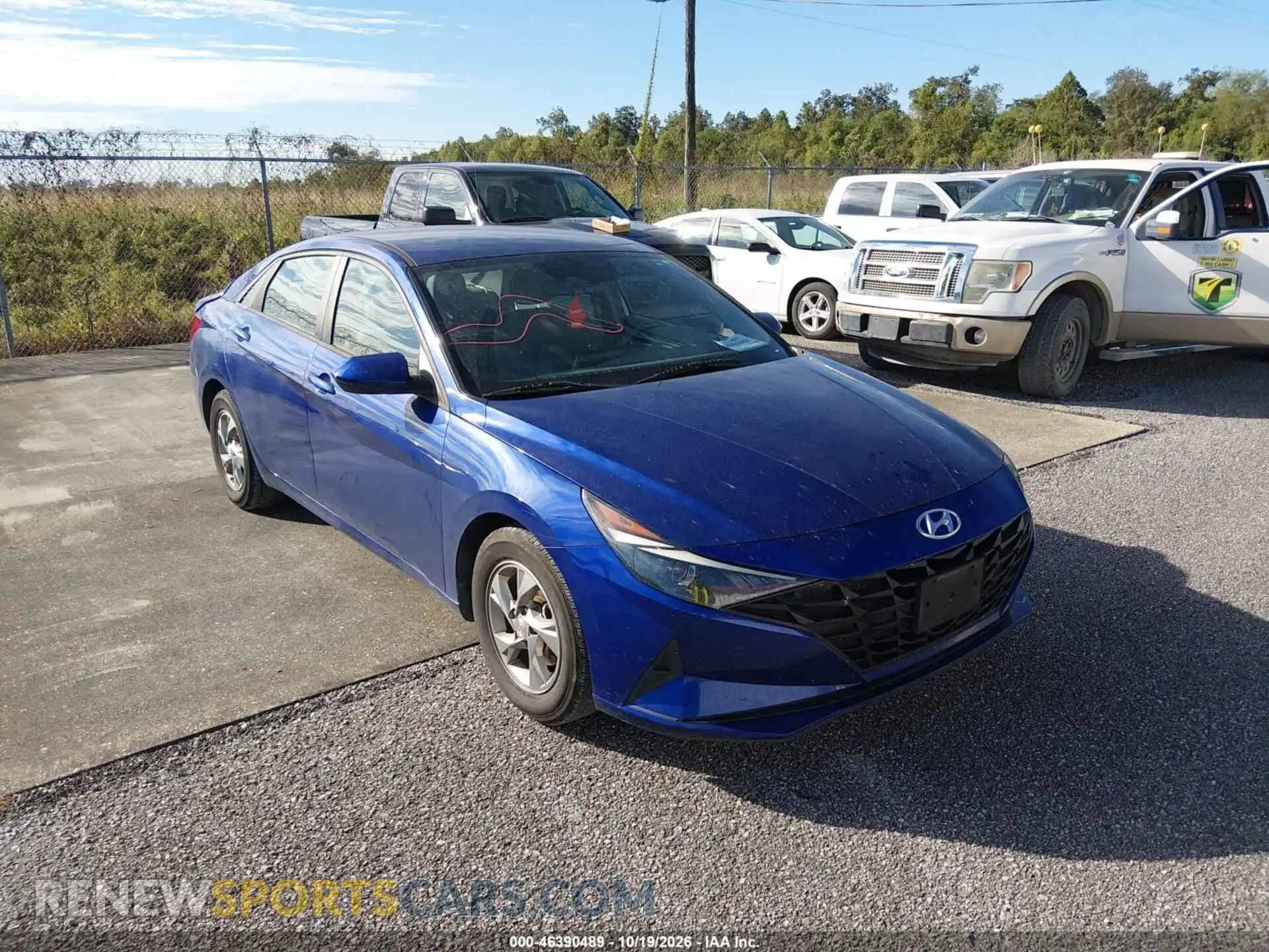 1 Photograph of a damaged car 5NPLL4AG8MH050810 HYUNDAI ELANTRA 2021