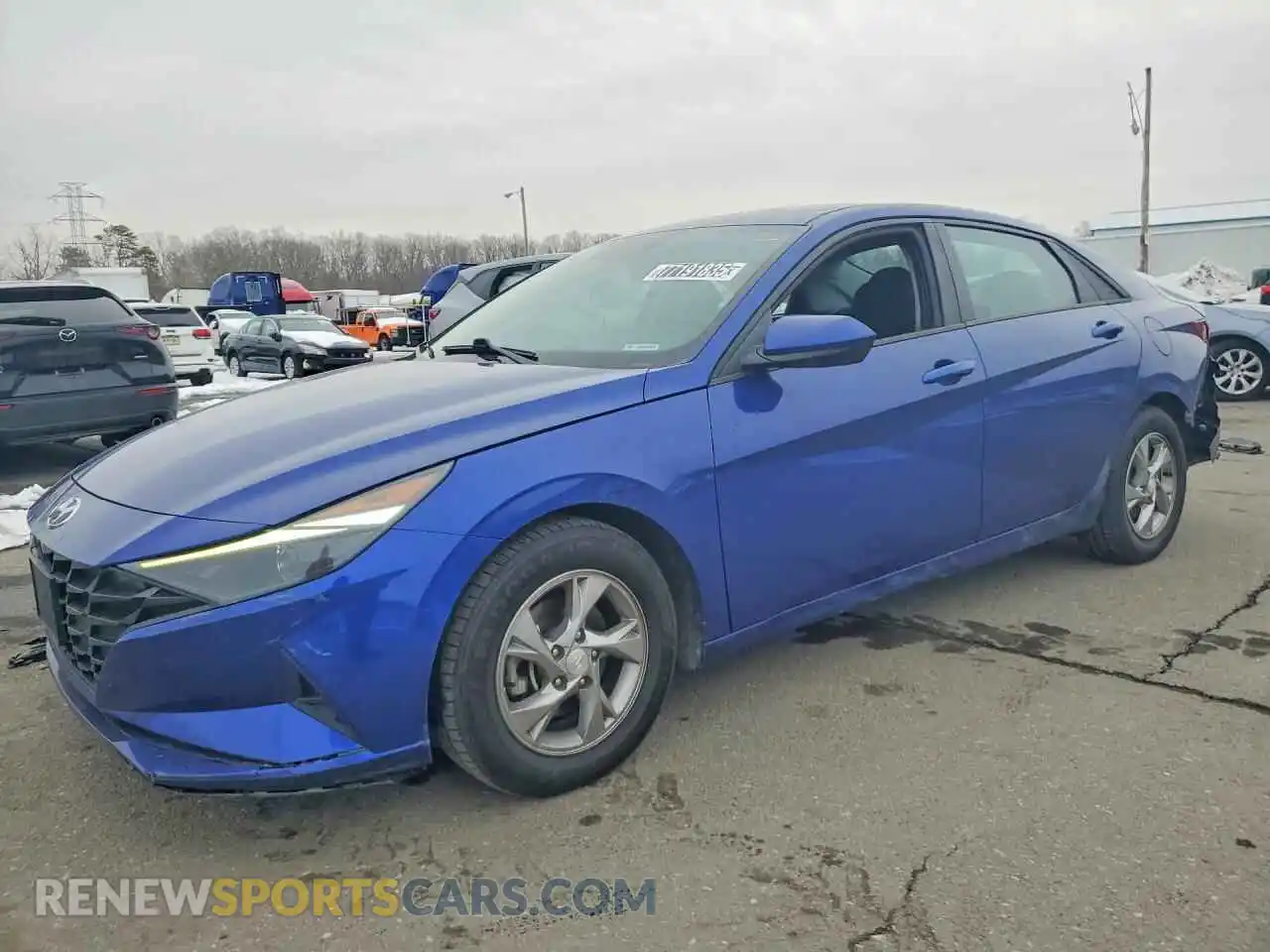 1 Photograph of a damaged car 5NPLL4AG8MH052671 HYUNDAI ELANTRA 2021