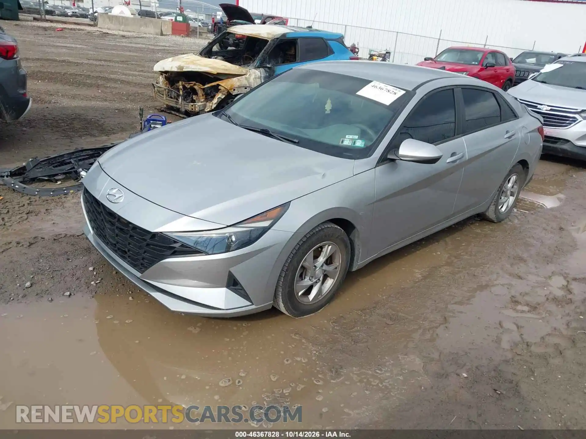2 Photograph of a damaged car 5NPLL4AG9MH012504 HYUNDAI ELANTRA 2021