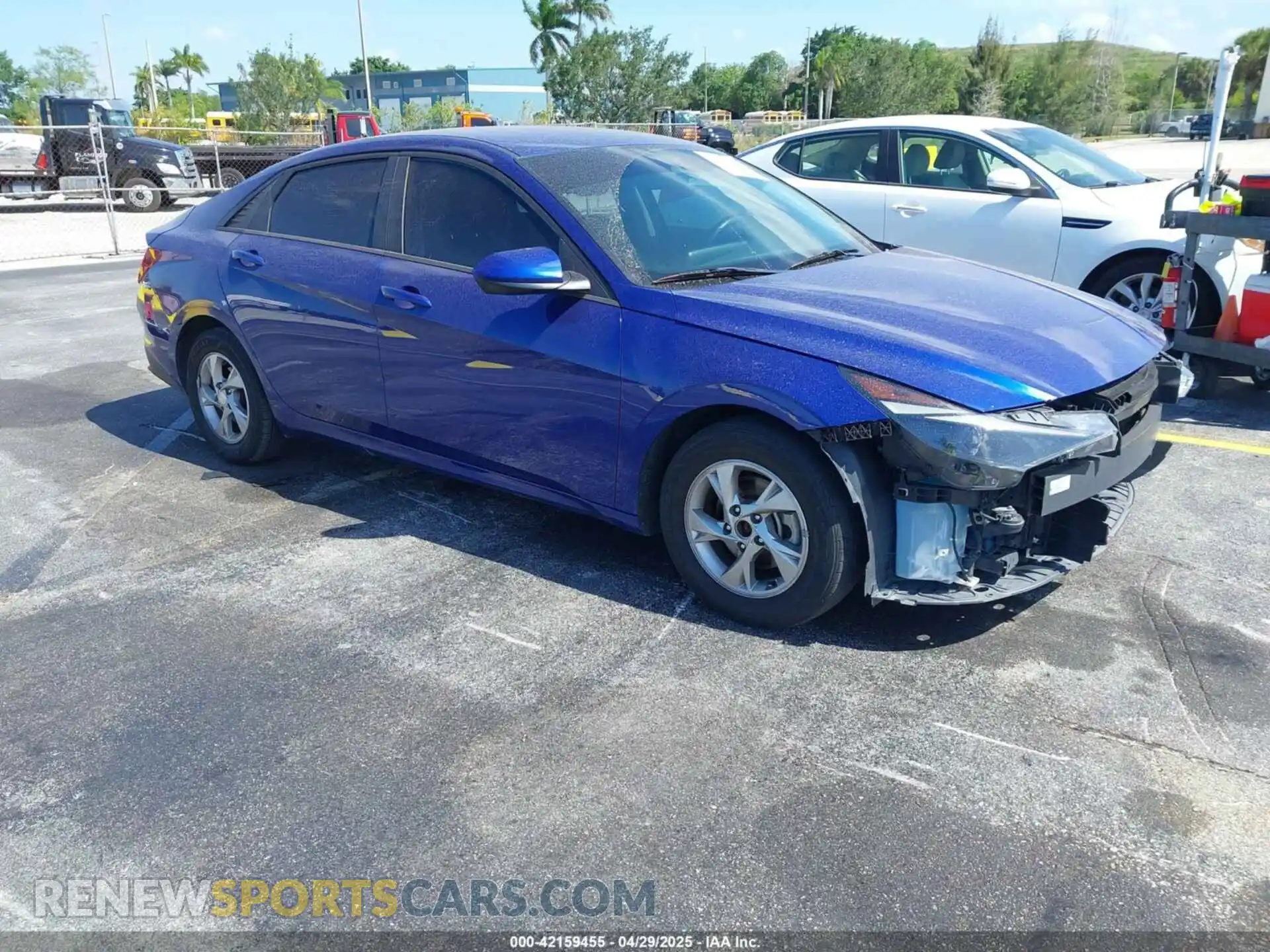 1 Photograph of a damaged car 5NPLL4AG9MH035488 HYUNDAI ELANTRA 2021