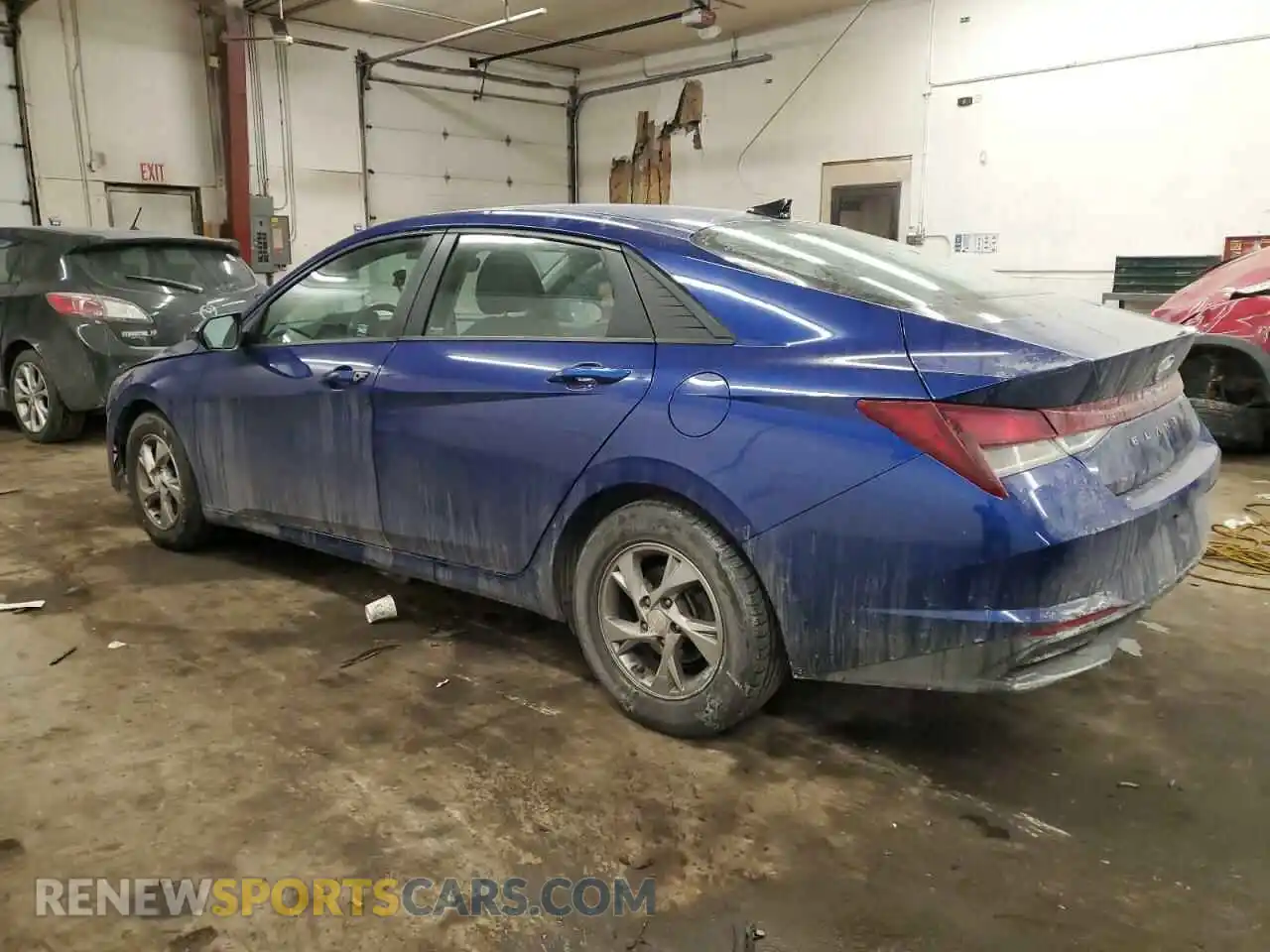 2 Photograph of a damaged car 5NPLL4AG9MH037144 HYUNDAI ELANTRA 2021